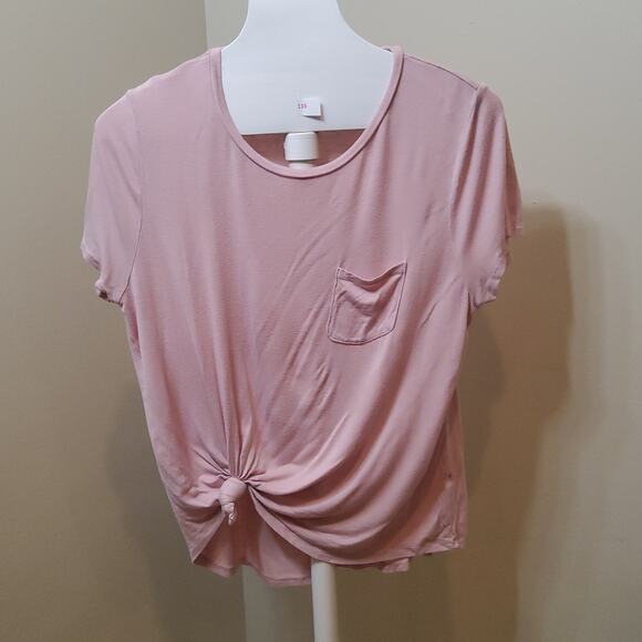 .Aeropostale Seriously Soft Perfect Crew Pocket Tee Size XL Pink - Picture 3 of 7